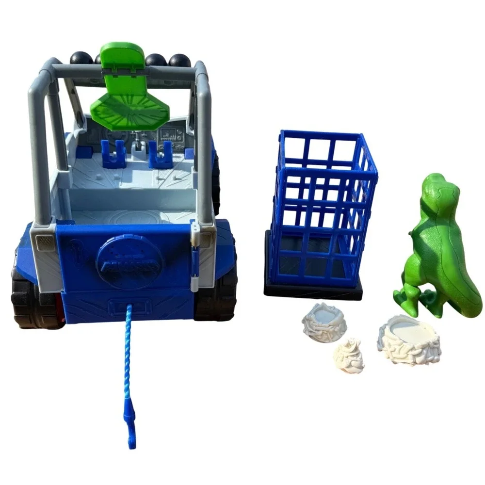 PJ Masks Dino Trouble Off Road Rescue Vehicle Set T-Rex Figure Cage Just Play